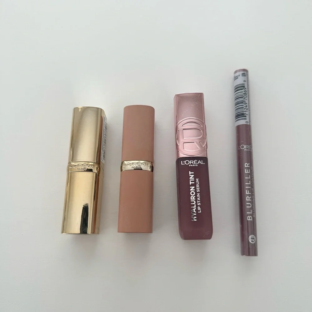 NEW l’oréal colour riche hyaluron tint stain serum lip liner lipstick bundle